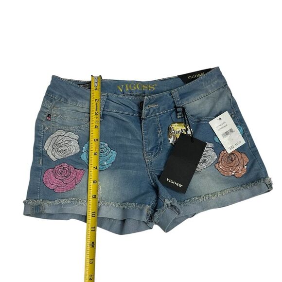VIGOSS Chelsea Stretch Denim Shorts SIZE 14 - Picture 6 of 11